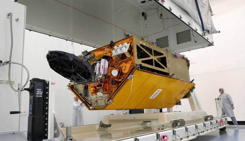 Sentinal 6A satellite undergoes acoustic sound testing