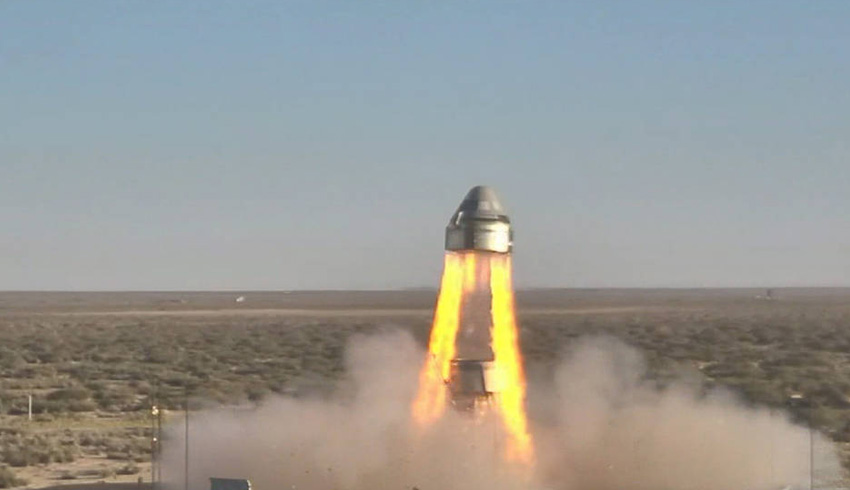 Starliner capsule completes pad abort test for commercial crew