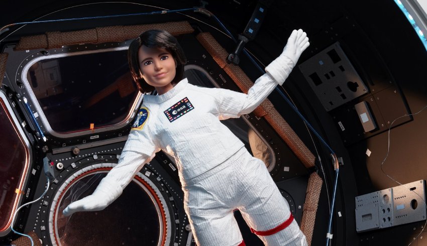 Barbie goes on zero-gravity flight to inspire women in space 
