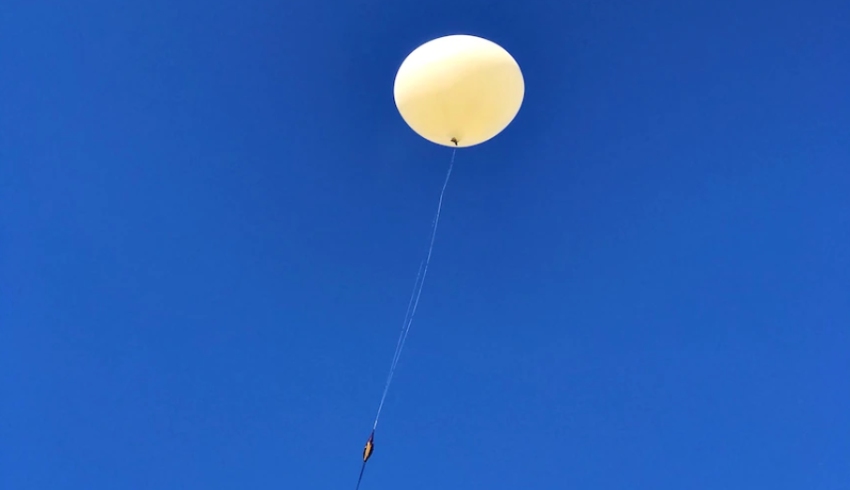 University researchers launch helium balloon into space 