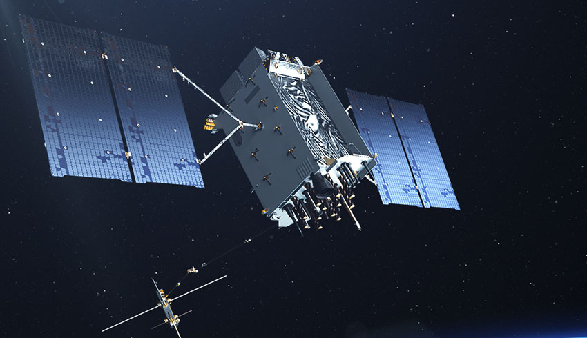 Lockheed Martin’s fourth GPS III satellite on way to orbit under its own power