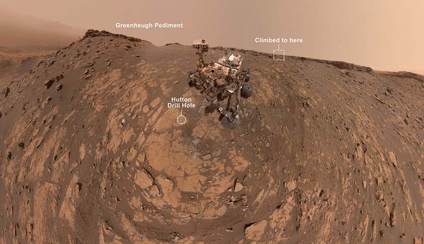 NASA’s Curiosity Mars rover takes new selfie before record climb