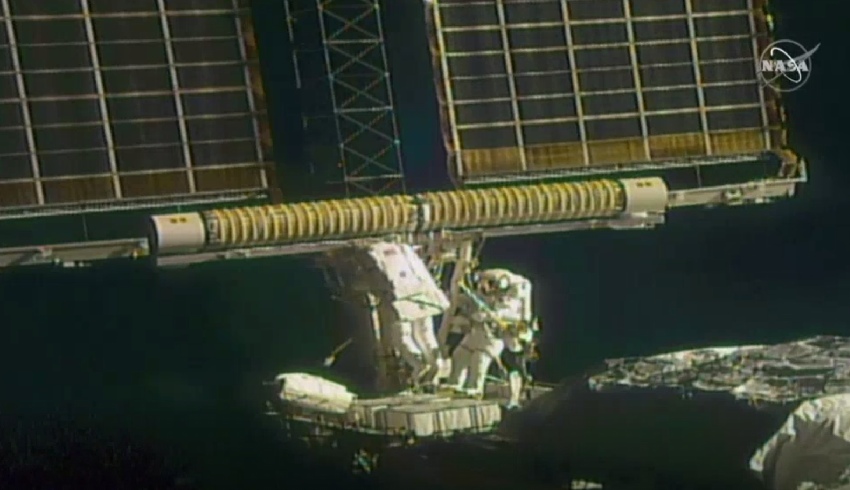 ISS astronauts’ six-hour spacewalk to install solar arrays