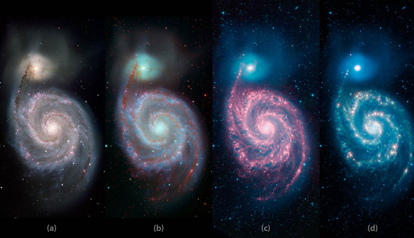 Whirlpool ‘Warhol’ from NASA’s Spitzer Telescope