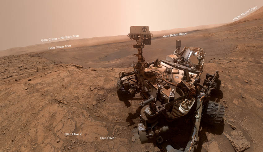 New Mars selfie shows Curiosity rover exploring the Red Planet