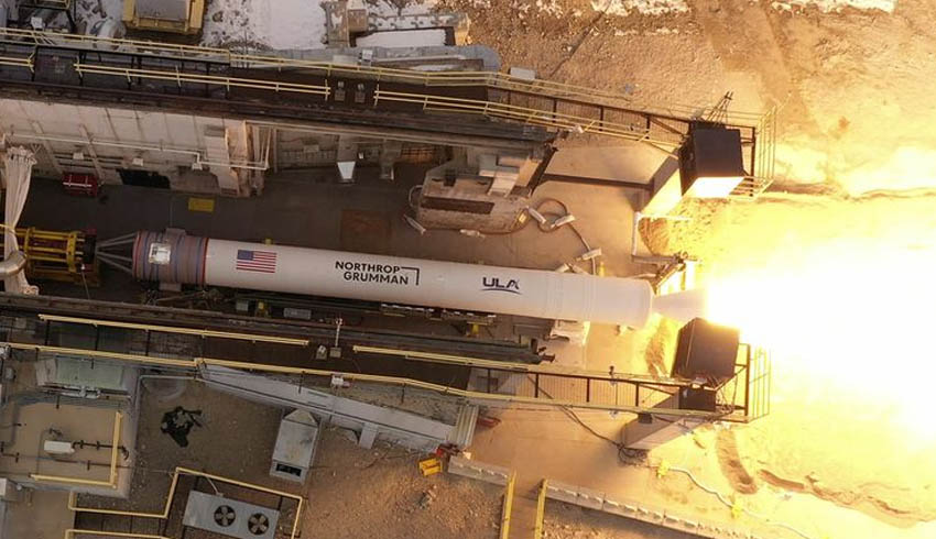 Northrop Grumman completes test firing for ULA Centaur rocket